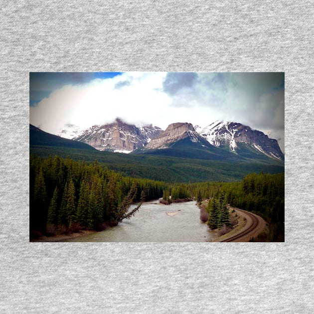 Canadian Rocky Mountains Bow River Banff Alberta Canada by AndyEvansPhotos